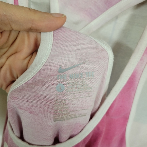 The Nike Tee T Back Tank Top Large Pink - Picture 2 of 6